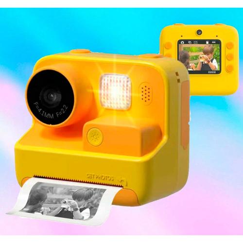 Детская цифровая фотокамера с мгновенной печатью Koool К27 оранжевый фото 3