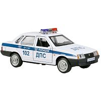 Машинка металлическая  LADA-21099 Спутник Полиция Технопарк 21099-12POL-WH