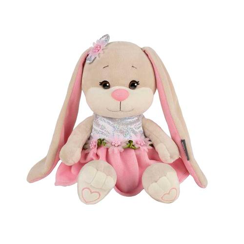 Мягкая игрушка Зайка в Розовом Платьице с Цветами 20 см Jack & Lin JL-256-20