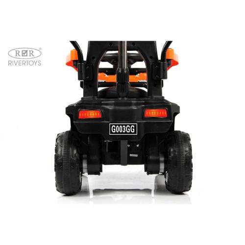 Детский электромобиль RiverToys G003GG оранжевый фото 7