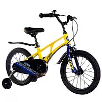 Велосипед детский Maxiscoo Air Стандарт 16'' 2024 Maxitoys MSC-A1631 жёлтый матовый