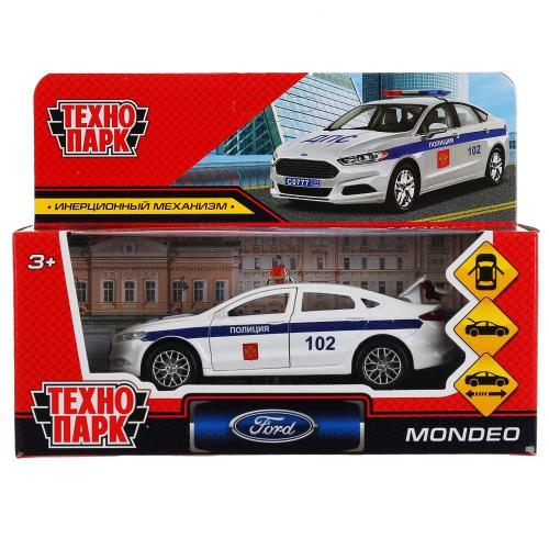 Металлическая машинка Ford Mondeo Полиция Технопарк MONDEO-12POL-WH фото 2