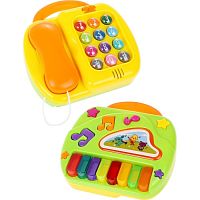 Музыкальная игрушка 2в1 Пианино и телефон Жирафики 939849