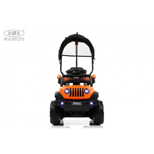Детский электромобиль RiverToys G003GG оранжевый фото 14