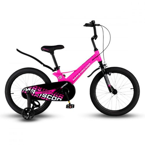 Велосипед детский Maxiscoo Space Стандарт 18'' 2024 Maxitoys MSC-S1832 ультра розовый