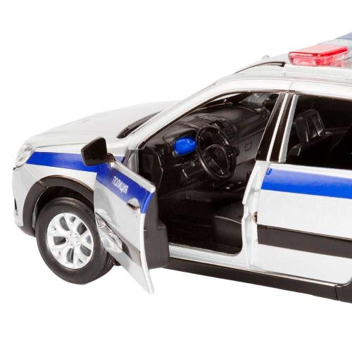 Машинка металлическая Lada Granta Cross Полиция Автопанорама JB1251202 фото 4