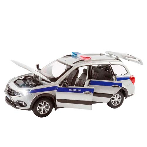 Машинка металлическая Lada Granta Cross Полиция Автопанорама JB1251202 фото 2