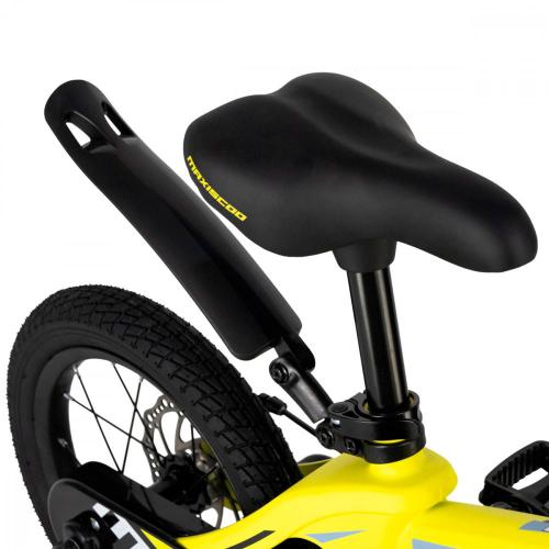 Велосипед детский Maxiscoo Cosmic Стандарт плюс 14'' 2024 Maxitoys MSC-С1436 жёлтый матовый фото 4