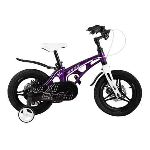 Детский двухколесный велосипед Cosmic Делюкс плюс 14 Maxiscoo MSC-C1417D фиолетовый